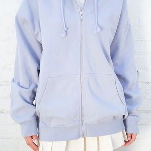 Brandy Melville blue zip up hoodie